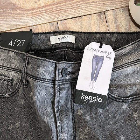 Kensie 4/27 Skinny Crop Ankle Star Jeans - NEW✨ - Picture 5 of 11